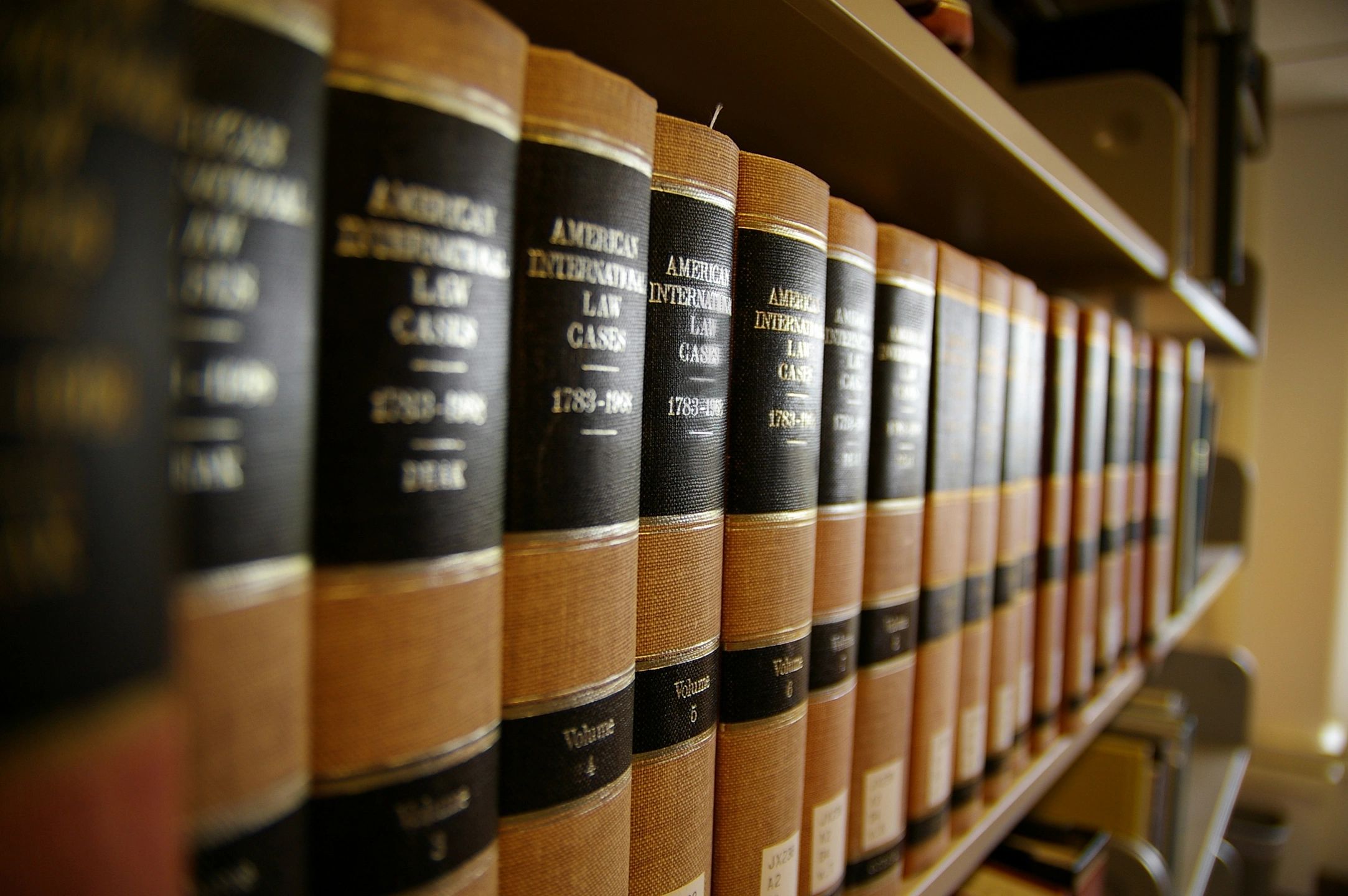 Milford personal injury lawyer features photo of row of law books representing personal injury services rendered 